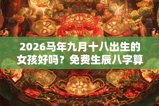 2026马年九月十八出生的女孩好吗？免费生辰八字算命详解