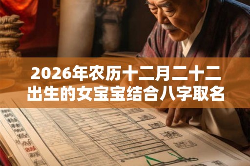 2026年农历十二月二十二出生的女宝宝结合八字取名大全