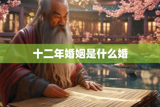 十二年婚姻是什么婚