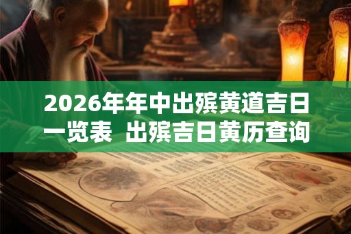 2026年年中出殡黄道吉日一览表  出殡吉日黄历查询