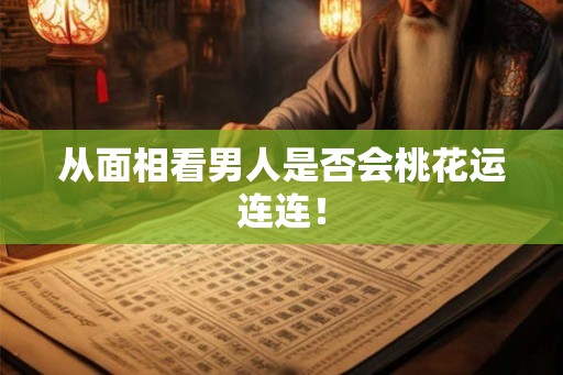 从面相看男人是否会桃花运连连！
