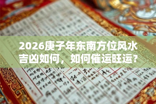 2026庚子年东南方位风水吉凶如何，如何催运旺运？