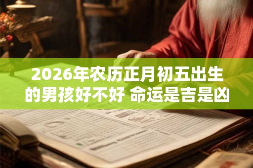 2026年农历正月初五出生的男孩好不好 命运是吉是凶
