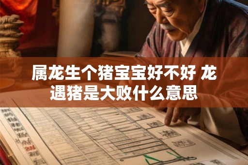 属龙生个猪宝宝好不好 龙遇猪是大败什么意思