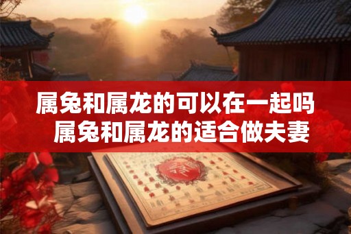 属兔和属龙的可以在一起吗 属兔和属龙的适合做夫妻吗 属兔和属龙的可以在一起吗 属兔和属龙的适合做夫妻吗