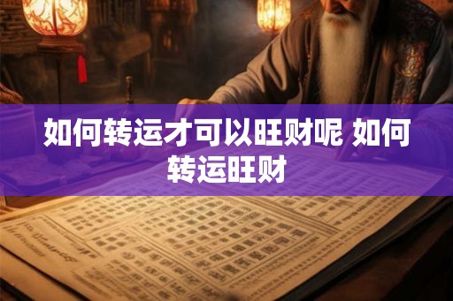 如何转运才可以旺财呢 如何转运旺财