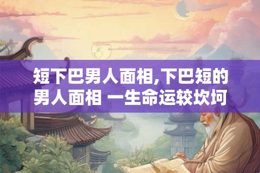 短下巴男人面相,下巴短的男人面相 一生命运较坎坷