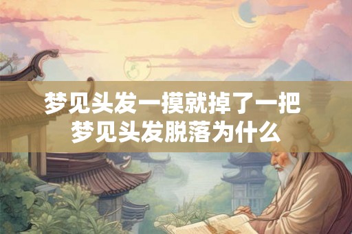 梦见头发一摸就掉了一把 梦见头发脱落为什么