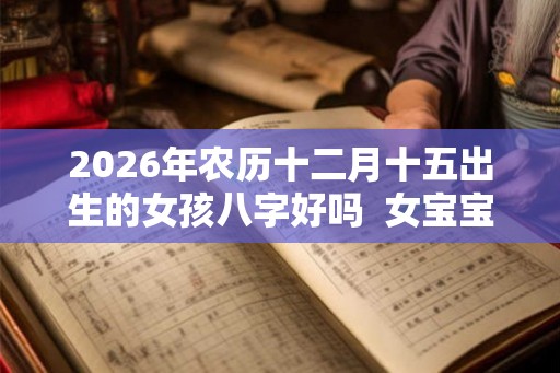 2026年农历十二月十五出生的女孩八字好吗  女宝宝名字精选