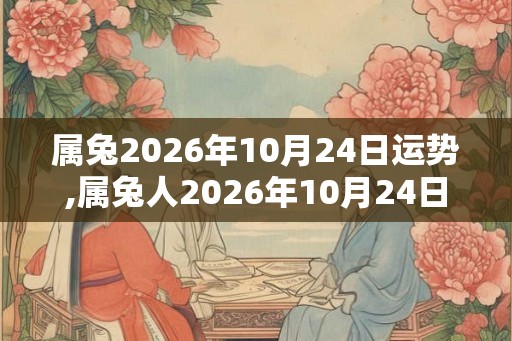 属兔2026年10月24日运势,属兔人2026年10月24日财运,生肖兔2026年10月24日运势 属兔2026年10月24日运势,属兔人2026年10月24日财运,生肖兔2026年10月24日运势