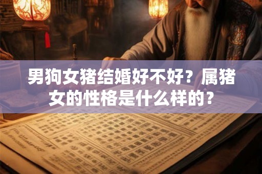男狗女猪结婚好不好？属猪女的性格是什么样的？