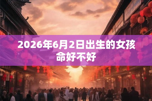 2026年6月2日出生的女孩命好不好