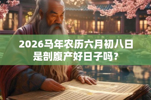 2026马年农历六月初八日是剖腹产好日子吗? 2026马年农历六月初八日是剖腹产好日子吗?