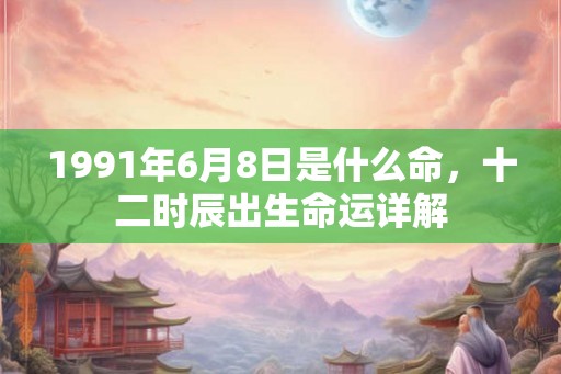 1991年6月8日是什么命，十二时辰出生命运详解