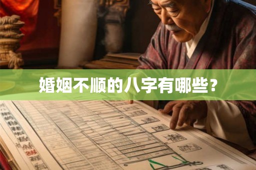 婚姻不顺的八字有哪些？