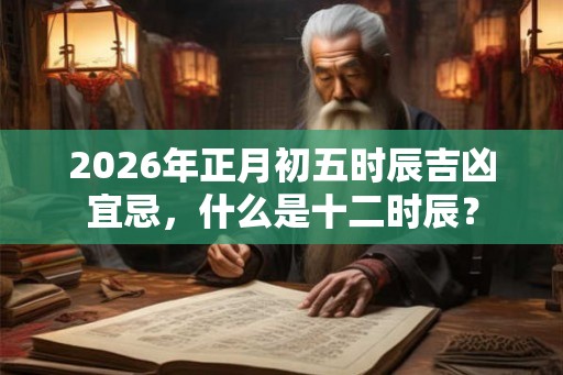 2026年正月初五时辰吉凶宜忌,什么是十二时辰? 2026年正月初五时辰吉凶宜忌,什么是十二时辰?