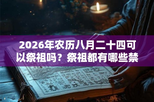 2026年农历八月二十四可以祭祖吗？祭祖都有哪些禁忌？