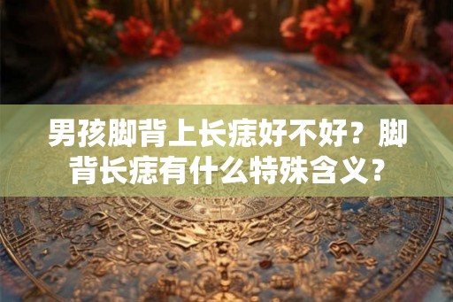 男孩脚背上长痣好不好？脚背长痣有什么特殊含义？
