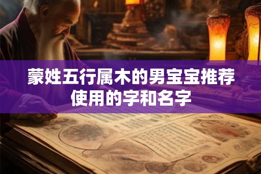 蒙姓五行属木的男宝宝推荐使用的字和名字