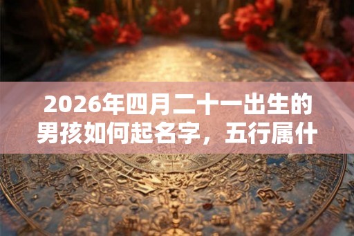 2026年四月二十一出生的男孩如何起名字，五行属什么