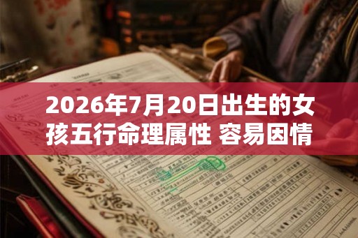 2026年7月20日出生的女孩五行命理属性 容易因情耗财