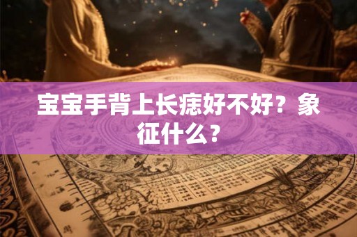 宝宝手背上长痣好不好？象征什么？