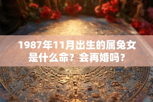 1987年11月出生的属兔女是什么命?会再婚吗? 1987年11月出生的属兔女是什么命?会再婚吗?