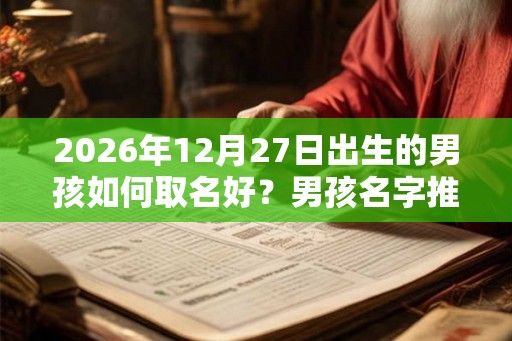 2026年12月27日出生的男孩如何取名好？男孩名字推荐