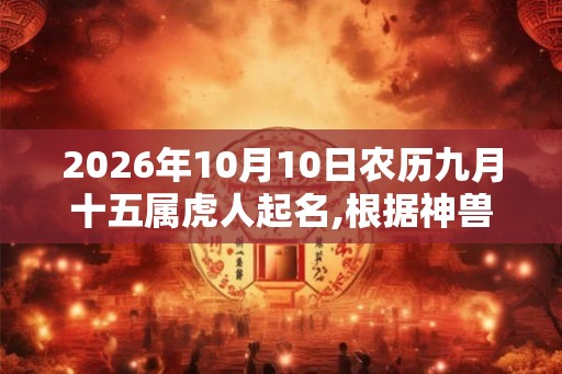 2026年10月10日农历九月十五属虎人起名,根据神兽起宝宝名字