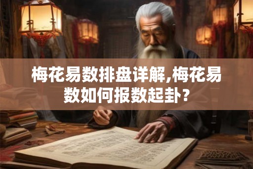 梅花易数排盘详解,梅花易数如何报数起卦？
