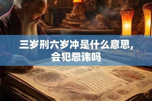 三岁刑六岁冲是什么意思,会犯忌讳吗