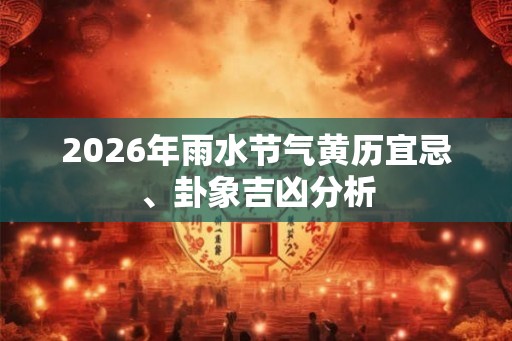 2026年雨水节气黄历宜忌、卦象吉凶分析