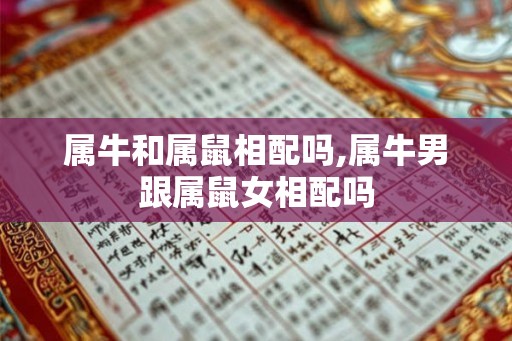属牛和属鼠相配吗,属牛男跟属鼠女相配吗 属牛和属鼠相配吗,属牛男跟属鼠女相配吗