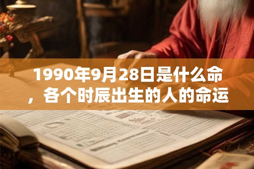 1990年9月28日是什么命，各个时辰出生的人的命运