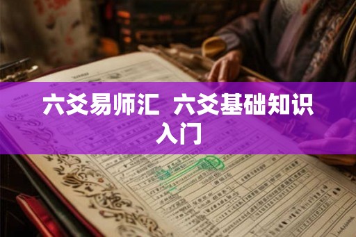 六爻易师汇  六爻基础知识入门