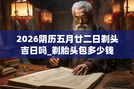2026阴历五月廿二日剃头吉日吗_剃胎头包多少钱