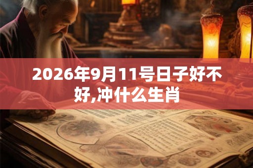 2026年9月11号日子好不好,冲什么生肖