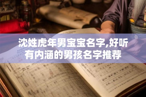 沈姓虎年男宝宝名字,好听有内涵的男孩名字推荐 沈姓虎年男宝宝名字,好听有内涵的男孩名字推荐