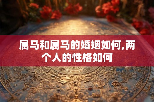 属马和属马的婚姻如何,两个人的性格如何