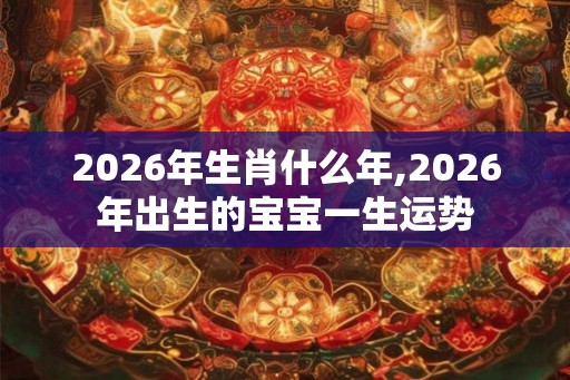 2026年生肖什么年,2026年出生的宝宝一生运势