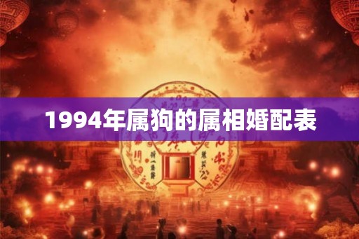 1994年属狗的属相婚配表