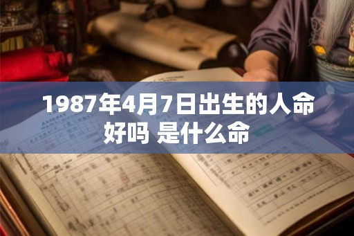 1987年4月7日出生的人命好吗 是什么命