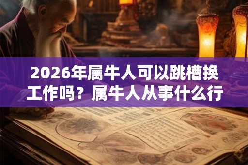 2026年属牛人可以跳槽换工作吗?属牛人从事什么行业最好? 2026年属牛人可以跳槽换工作吗?属牛人从事什么行业最好?