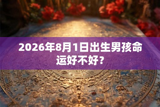 2026年8月1日出生男孩命运好不好？