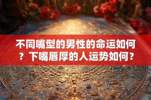 不同嘴型的男性的命运如何？下嘴唇厚的人运势如何？