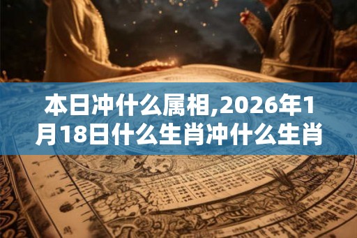 本日冲什么属相,2026年1月18日什么生肖冲什么生肖