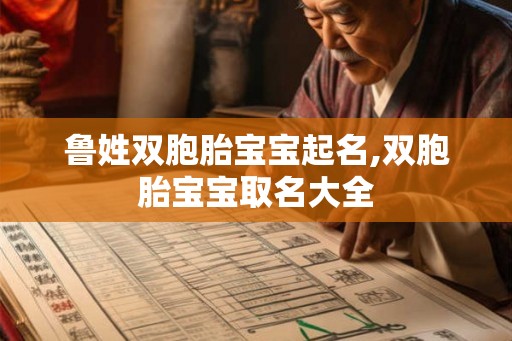 鲁姓双胞胎宝宝起名,双胞胎宝宝取名大全