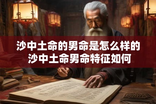 沙中土命的男命是怎么样的 沙中土命男命特征如何