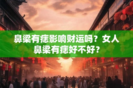 鼻梁有痣影响财运吗?女人鼻梁有痣好不好? 鼻梁有痣影响财运吗?女人鼻梁有痣好不好?