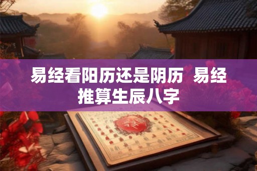 易经看阳历还是阴历  易经推算生辰八字